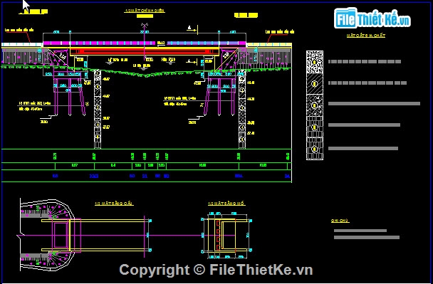 Bản vẽ,đường ven biển,cầu đường,Bản vẽ thiết kế trắc ngang điển hình,Bản vẽ thiết kế cầu