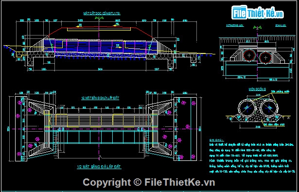 Bản vẽ,đường ven biển,cầu đường,Bản vẽ thiết kế trắc ngang điển hình,Bản vẽ thiết kế cầu