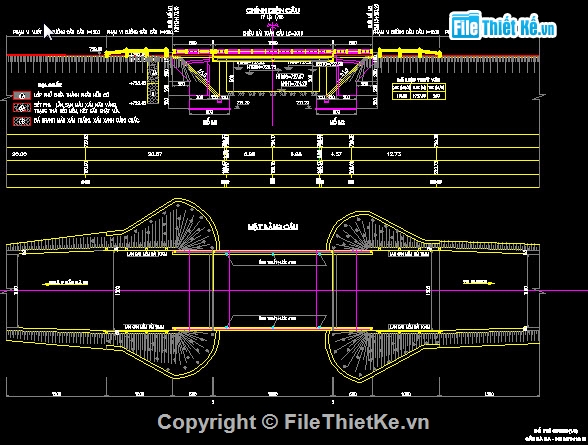 Bản vẽ,cầu đường,Bản vẽ cad cầu đường,cầu trên đường QL19 Gia Lai