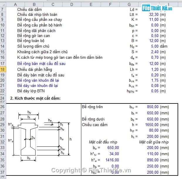 bản vẽ cầu dầm i =33m,bảng tính dầm i33m căng sau,dầm i đúc sẵn,hồ sơ thiết kế cầu,Bản vẽ chi tiết dầm I33m