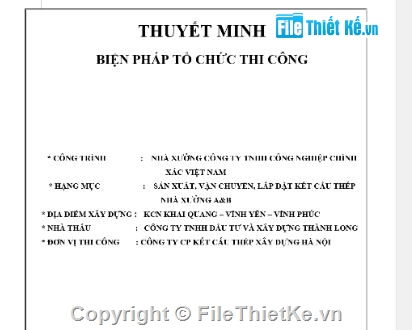 nhà xưởng,biện pháp thi công nhà xưởng,bản vẽ bptc nhà xưởng,bptc nhà xưởng