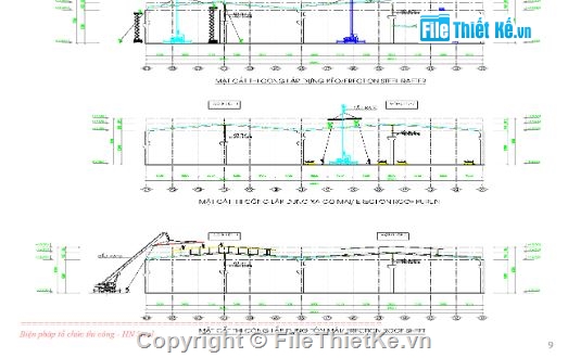 nhà xưởng,biện pháp thi công nhà xưởng,bản vẽ bptc nhà xưởng,bptc nhà xưởng