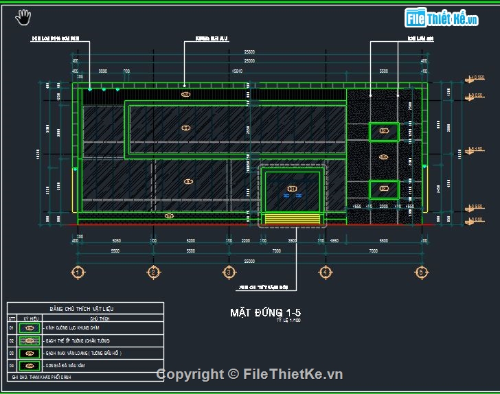 Cad văn phòng 15x25m,bản vẽ văn phòng,cad văn phòng 2 tầng,bản vẽ văn phòng 2 tầng