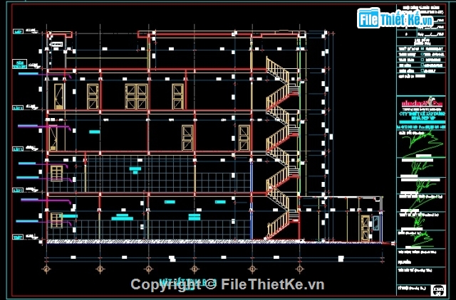 bản vẽ nhà văn phòng 5 tầng KT 8x21.5m,Bản vẽ tòa nhà văn phòng 5 tầng,bản vẽ nhà văn phòng 5 tầng mặt tiền 8m,bản vẽ nhà văn phòng 5 tầng