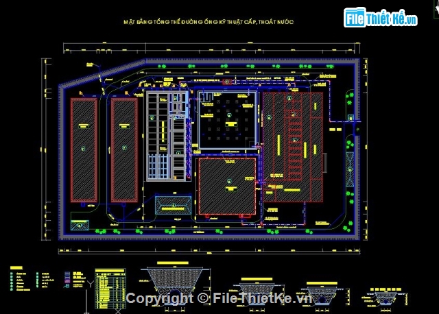 Bản vẽ nhà máy nước,CAD nhà máy nước sạch,CAD nhà máy,CAD nhà máy cấp nước,CAD nhà máy cấp nước