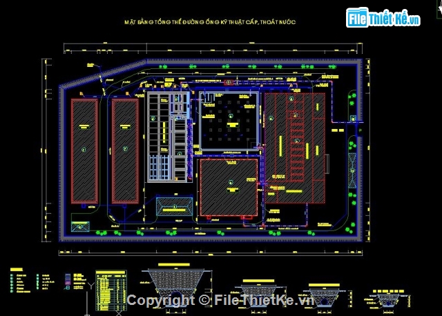 Bản vẽ nhà máy nước,CAD nhà máy nước sạch,CAD nhà máy,CAD nhà máy cấp nước,CAD nhà máy cấp nước