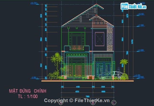 nhà 2 tầng,nhà phố 2 tầng,bản vẽ 2 tầng,nhà 2 tầng đẹp,nhà dân dụng 2 tầng