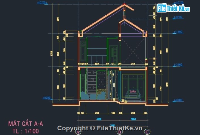 nhà 2 tầng,nhà phố 2 tầng,bản vẽ 2 tầng,nhà 2 tầng đẹp,nhà dân dụng 2 tầng