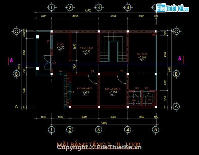 Bản vẽ nhà dân 2 tầng,bản vẽ xin phép xây dựng,Bản vẽ nhà phố 2 tầng,nhà dân 2 tầng,nhà dân 2 tầng 8x12.5m