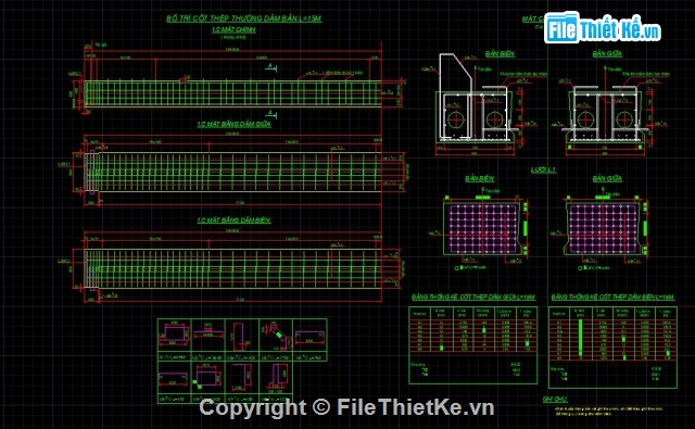 dầm bản rỗng,dầm bản rỗng L=15m,bản vẽ dầm bản rỗng