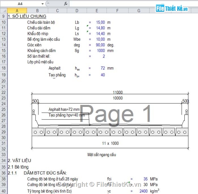 dầm bản rỗng,dầm bản rỗng L=15m,bản vẽ dầm bản rỗng