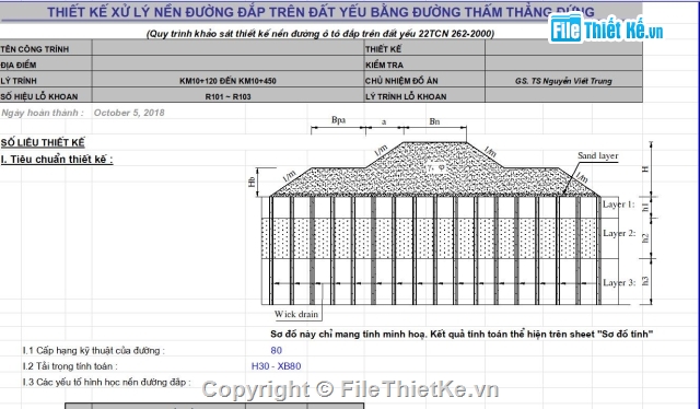 mẫu bảng tính Excel,Bảng tính kết cấu,tính toán cầu bản,Bảng tính kết cấu áo đường,Thiết kế xử lý nền đường,bảng tính kết cầu Đường