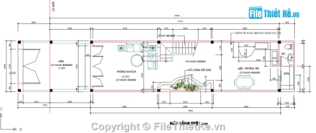 Bản vẽ,nhà mặt phố,nhà 4 tầng,mặt tiền 4m,4x15m