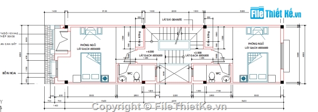 Bản vẽ,nhà mặt phố,nhà 4 tầng,mặt tiền 4m,4x15m