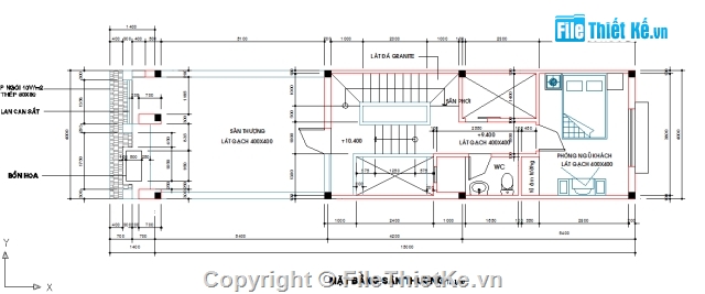 Bản vẽ,nhà mặt phố,nhà 4 tầng,mặt tiền 4m,4x15m