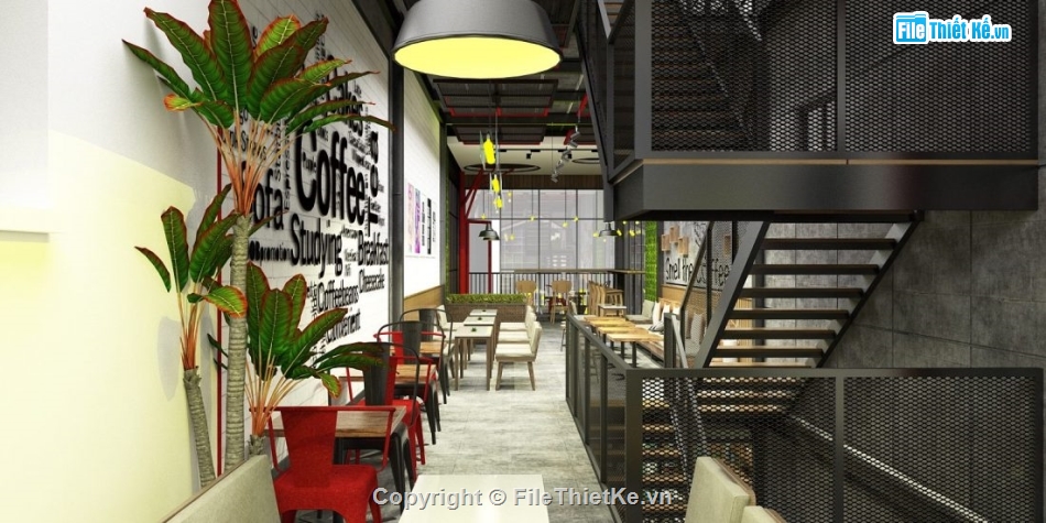 sketchup quán cà phê,Mẫu quán cà phê sketchup,phối cảnh quán cà phê,quán cà phê sketchup,Mẫu sketchup quán cà phê