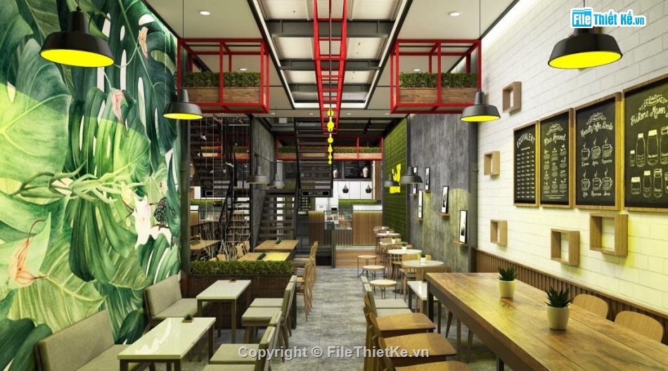 sketchup quán cà phê,Mẫu quán cà phê sketchup,phối cảnh quán cà phê,quán cà phê sketchup,Mẫu sketchup quán cà phê
