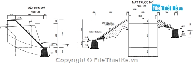 mống khối,móng nông,dầm bản đổ tại chỗ,dầm bản l=10m,hố móng đào trần,cầu vượt suối