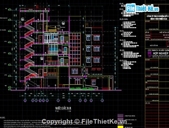 bệnh viện thiện tâm,Bệnh viện,file cad bệnh viện,cad bệnh viện