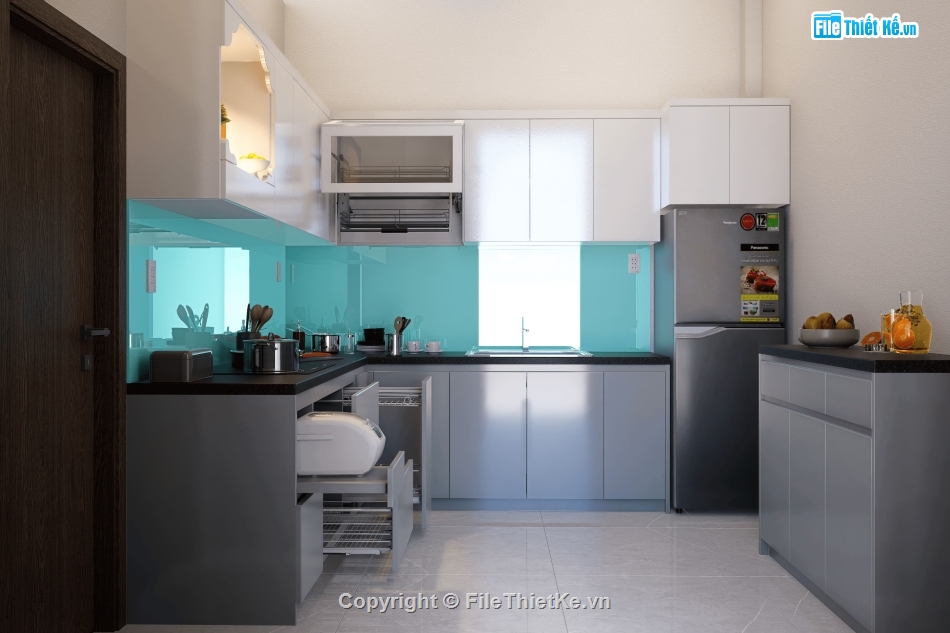 Bếp ăn,Bếp,Bếp hiện đại,Bếp cnc,Bếp render