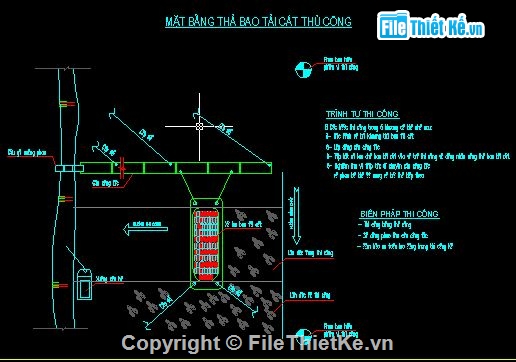 Biện pháp thi công,thi cong ke bo song,thi cong ke bo kenh,biện pháp thi công kè