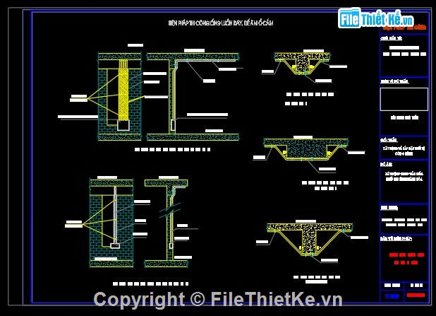 Biện pháp thi công,chi tiết thi công,điện hạ thế,điện,trần nhà