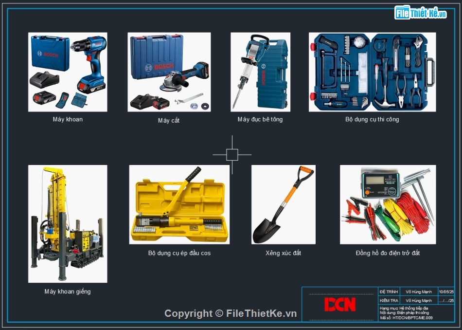 Biện pháp thi công hệ thống tiếp địa,Biện pháp thi công hàn hóa nhiệt,Biện pháp thi công chống sét,Bản vẽ trạm biến áp kios,Biện pháp thi công ME,DCN