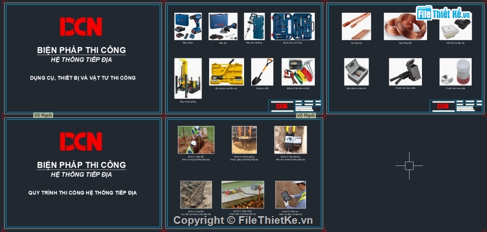 Biện pháp thi công hệ thống tiếp địa,Biện pháp thi công hàn hóa nhiệt,Biện pháp thi công chống sét,Bản vẽ trạm biến áp kios,Biện pháp thi công ME,DCN