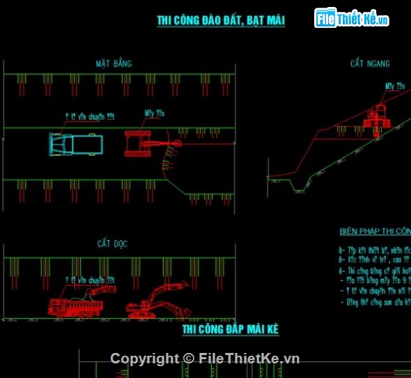 kè đá,lát mái taluy,file cad kè đá,bản vẽ kè đá,biện pháp thi công kè đá