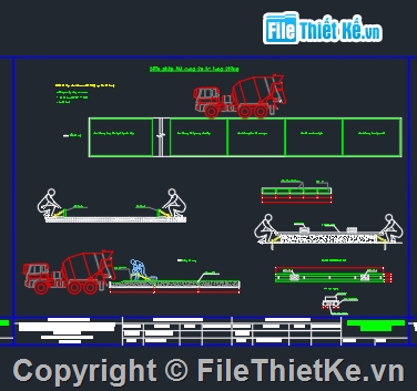 Biện pháp thi công,mặt bằng,chi tiết thi công,mặt đường,bê tông,thi công đường