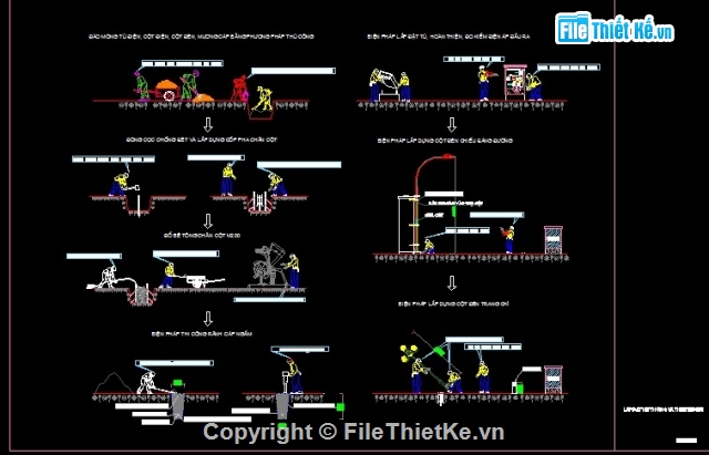 Biện pháp thi công phần hạ tầng,bản vẽ BPTC phần hạ tầng,BPTC các hạng mục hạ tầng