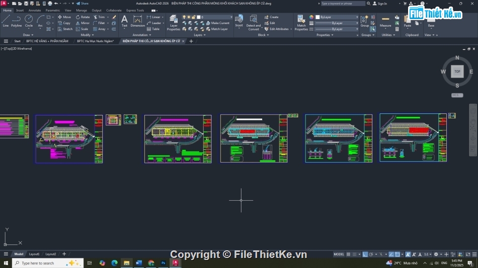 Biện pháp thi công,thuyết minh,thi công phần ngầm