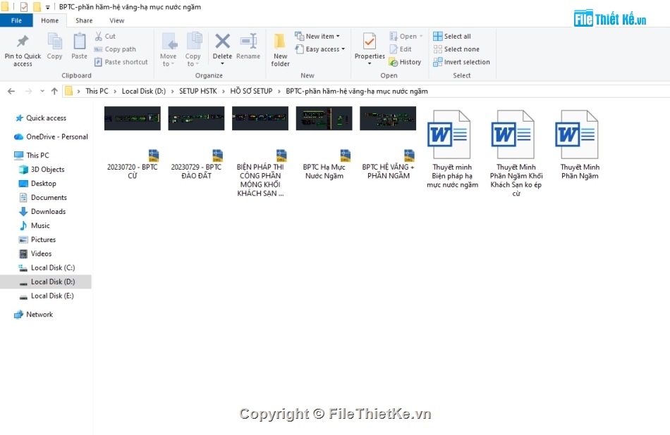 Biện pháp thi công,thuyết minh,thi công phần ngầm
