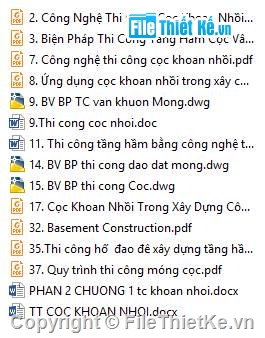 BPTC Ngầm,Biện pháp thi công,BPTC Phần Ngầm,thi công phần ngầm