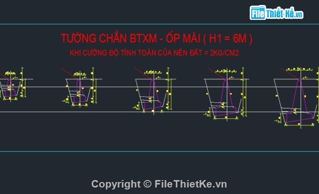 Bê tông xi măng,thiết kế tường chắn,định hình  tường chắn,tường chắn 86-06x,tường chắn