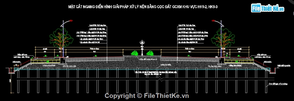biện pháp xử lý nền đất yếu,bản vẽ xử lý nền đất yếu,xử lý nền bằng cọc đất GCXM,xử lý nền bằng giếng cát,xử lý nền bằng bấc thấm,ép cừ Larsen