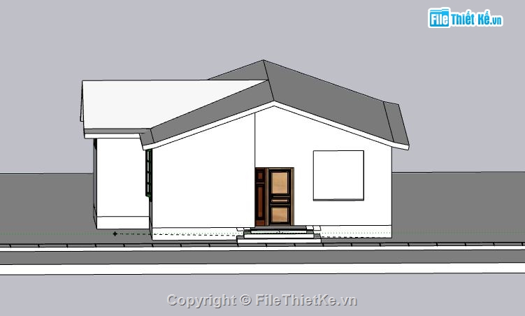 Biệt thự 1 tầng,model su biệt thự 1 tầng,biệt thự 1 tầng file su