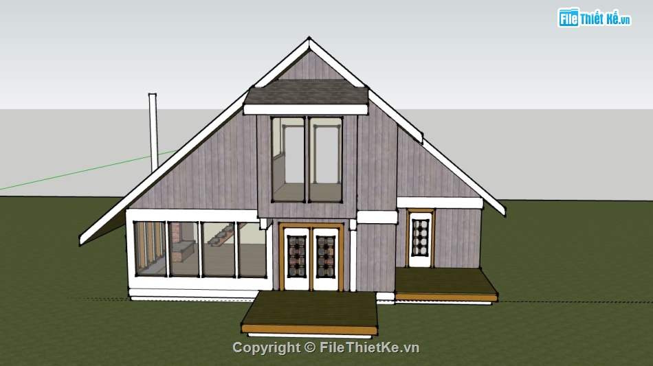 Biệt thự 1 tầng,model su biệt thự 1 tầng,biệt thự 1 tầng file su,sketchup biệt thự 1 tầng,biệt thự 1 tầng file sketchup