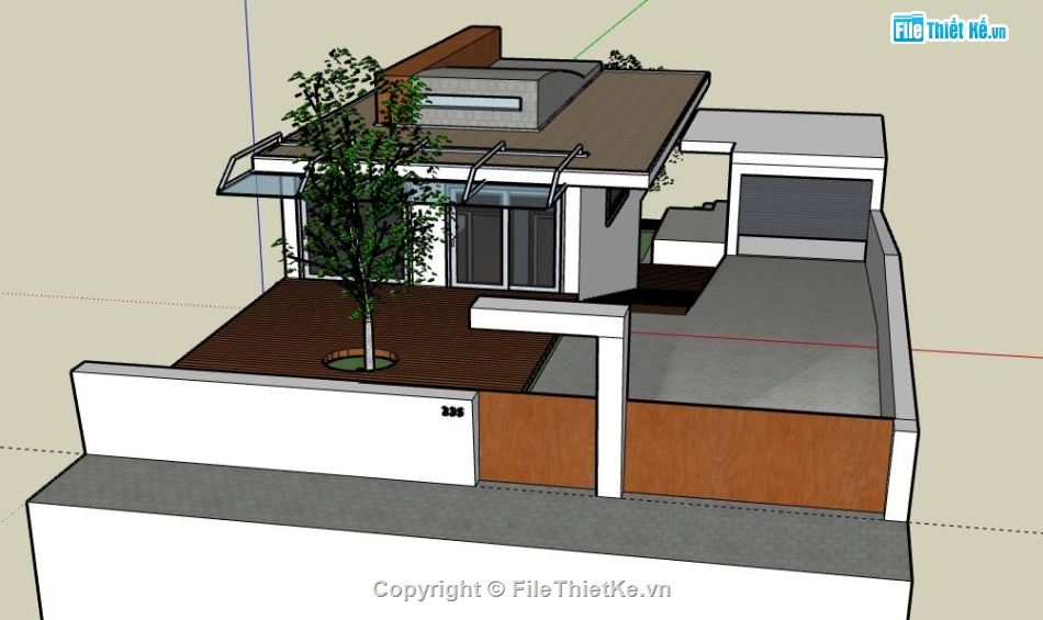 Biệt thự 1 tầng,model su biệt thự 1 tầng,biệt thự 1 tầng file su,sketchup biệt thự 1 tầng,biệt thự 1 tầng model su