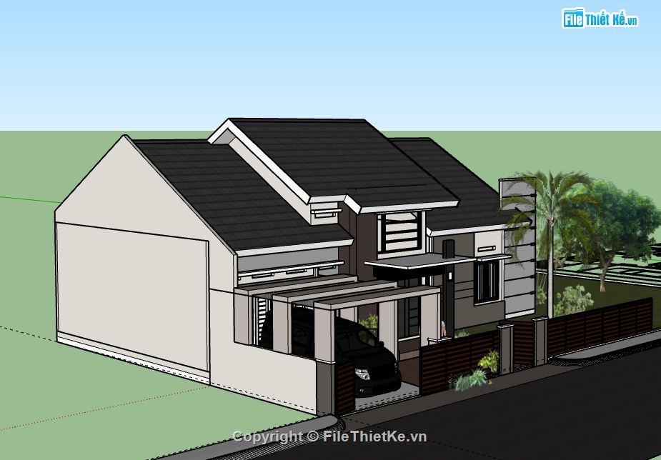 model su nhà cấp 4,file sketchup nhà cấp 4,nhà cấp 4 file su,nhà cấp 4 file sketchup,sketchup nhà cấp 4