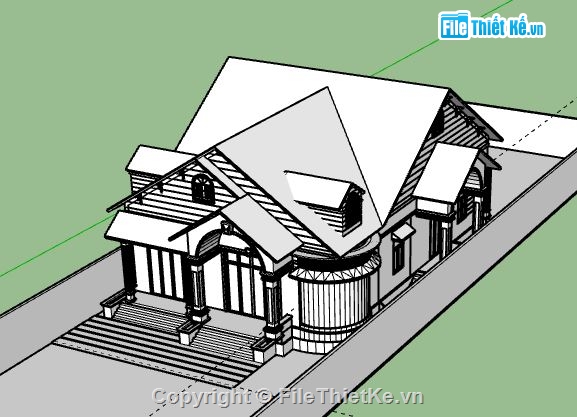 Biệt thự  2 tầng,model su biệt thự 2 tầng,bản vẽ biệt thự 2 tầng,file su biệt thự 2 tầng,biệt thự 2 tầng model su