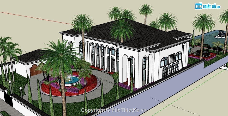 model su biệt thự 1 tầng,file sketchup biệt thự 1 tầng,biệt thự 1 tầng file su,sketchup biệt thự 1 tầng,biệt thự 1 tầng sketchup