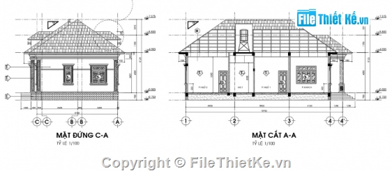 biệt thự 1 tầng,cad biệt thự 1 tầng,file cad biệt thự 1 tầng,biệt thự 1 tầng file cad