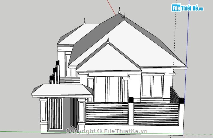 Biệt thự 1 tầng,file sketchup biệt thự 1 tầng,biệt thự 1 tầng file sketchup,sketchup biệt thự 1 tầng,biệt thự 1 tầng file su