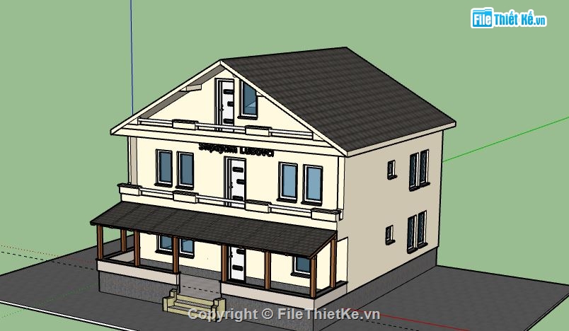 Biệt thự 1 tầng,model su biệt thự 1 tầng,biệt thự 1 tầng file su,sketchup biệt thự 1 tầng,biệt thự 1 tầng sketchup