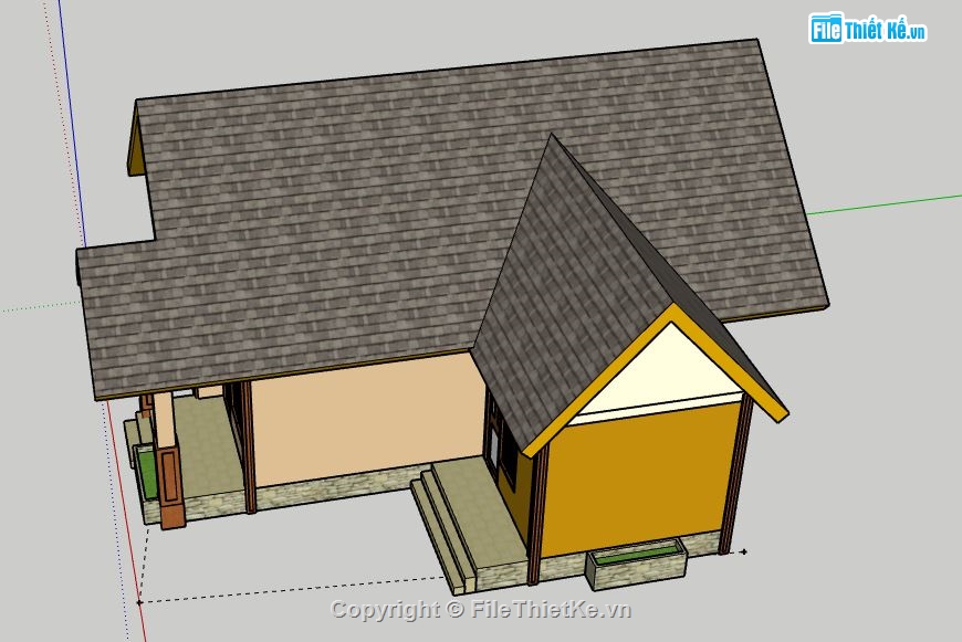 Biệt thự 1 tầng,model su biệt thự 1 tầng,biệt thự 1 tầng model su,sketchup biệt thự 1 tầng,biệt thự 1 tầng file su