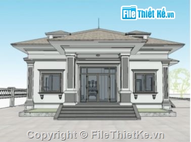 kiến trúc nhà 1 tầng,bản vẽ nhà 1 tầng,mẫu nhà 1 tầng