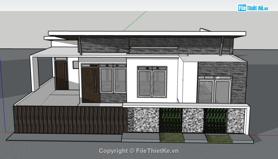 file su biệt thự,sketchup biệt thự,model su biệt thự