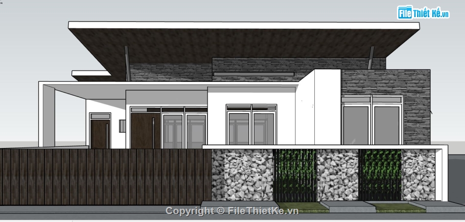 file su biệt thự,sketchup biệt thự,model su biệt thự