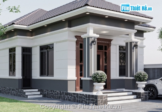 biệt thự 1 tầng cad,file cad biệt thự 1 tầng,cad biệt thự 1 tầng,autocad biệt thự 1 tầng
